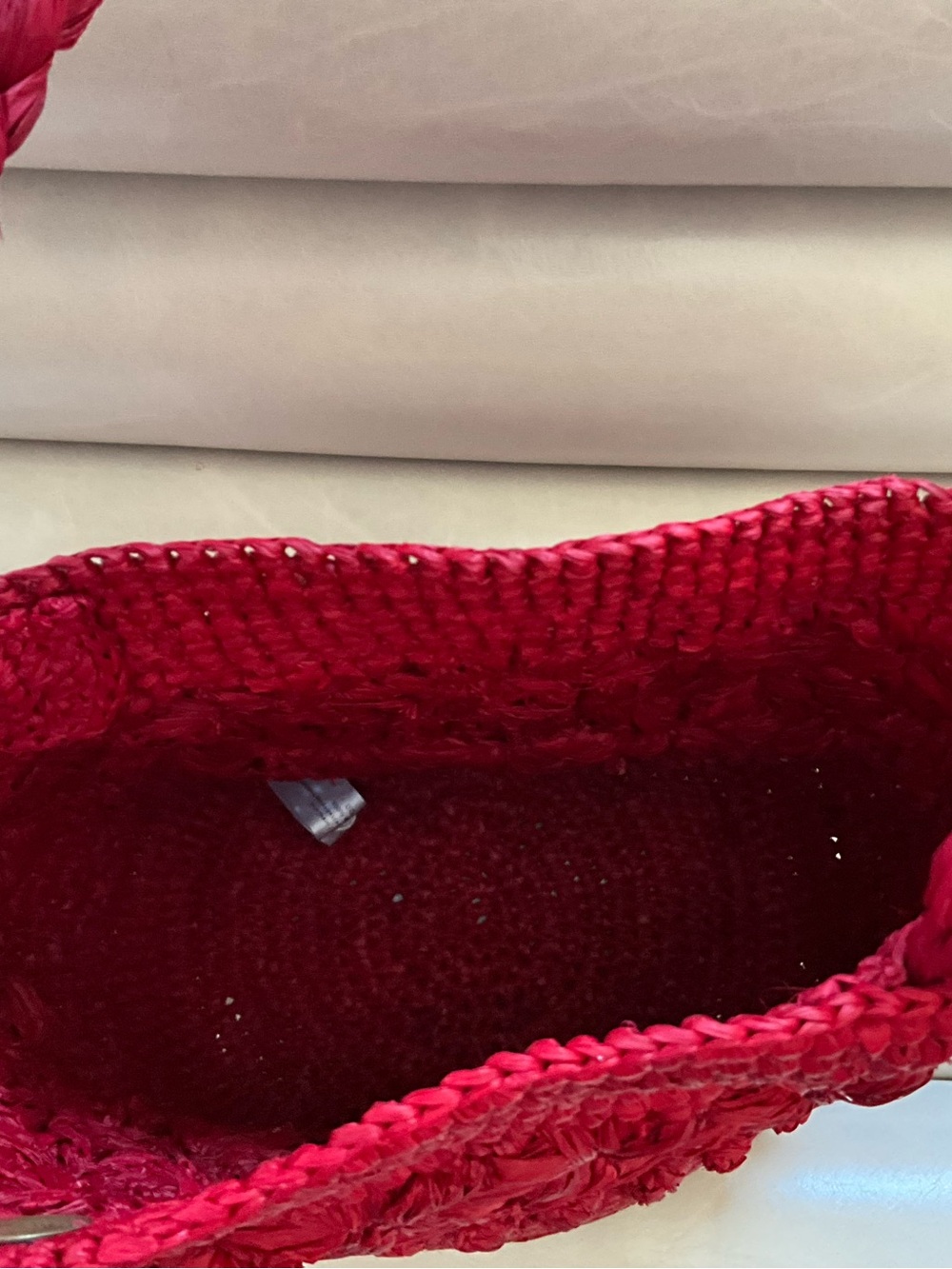 Rouje Handcrafted Red Bucket Bag - Picture 6 of 9